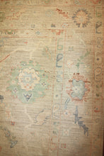 Load image into Gallery viewer, Vegetable Dye Oushak Turkish Area Rug 6x9 One of a Kind