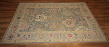 Load image into Gallery viewer, All-Over Floral Oushak Oriental Area Rug 6x9 One of a Kind