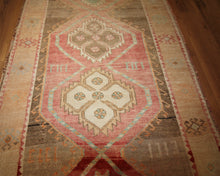 Load image into Gallery viewer, Vegetable Dye Oushak Turkish Runner Rug 3x14 One of a Kind