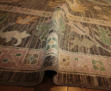 Load image into Gallery viewer, Oushak Vegetable Dye Area Rug 9x12 One of a Kind