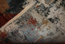 Load image into Gallery viewer, Contemporary Abstract Oriental Area Rug 5x7 One of a Kind