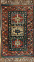 Load image into Gallery viewer, Geometric Anatolian Turkish Area Rug 3x5 One of a Kind