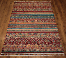 Load image into Gallery viewer, Kazak Oriental Wool Rug 5x7 One of a Kind