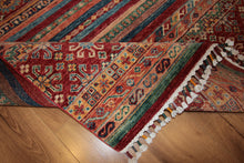 Load image into Gallery viewer, Kazak Oriental Wool Rug 5x7 One of a Kind