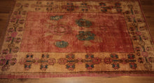Load image into Gallery viewer, Vegetable Dye Oushak Turkish Area Rug 3x5 One of a Kind