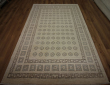 Load image into Gallery viewer, Vegetable Dye All-Over Floral Oriental Area Rug 6x9 One of a Kind