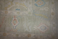 Load image into Gallery viewer, Vegetable Dye Oushak Turkish Area Rug 9x12 One of a Kind