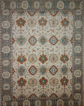 Load image into Gallery viewer, Floral Oushak Vegetable Dye Area Rug 9x12 One of a Kind