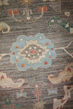 Load image into Gallery viewer, Vegetable Dye Oushak Turkish Area Rug 9x12 One of a Kind