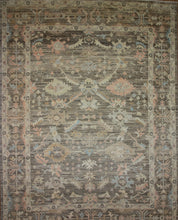 Load image into Gallery viewer, Vegetable Dye Oushak Turkish Area Rug 9x12 One of a Kind