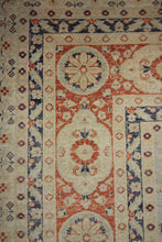 Load image into Gallery viewer, Vegetable Dye Floral Oushak Chobi Oriental Area Rug 10x14 One of a Kind