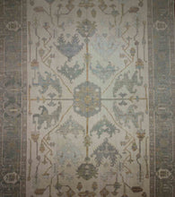 Load image into Gallery viewer, Vegetable Dye Oushak Turkish Area Rug 10x14 One of a Kind