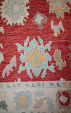 Load image into Gallery viewer, Vegetable Dye Oushak Turkish Area Rug 5x7 One of a Kind