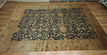 Load image into Gallery viewer, Pre-1900 Antique Sarouk Farahan Persian Vegetable Dye Rug 9x12 One of a Kind