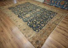 Load image into Gallery viewer, Pre-1900 Antique Sarouk Farahan Persian Vegetable Dye Rug 9x12 One of a Kind