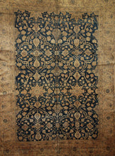 Load image into Gallery viewer, Pre-1900 Antique Sarouk Farahan Persian Vegetable Dye Rug 9x12 One of a Kind