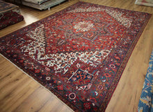 Load image into Gallery viewer, Vintage Heriz Serapi Persian Area Rug 9x12 One of a Kind