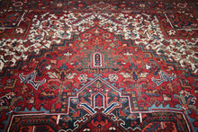 Load image into Gallery viewer, Vintage Heriz Serapi Persian Area Rug 9x12 One of a Kind