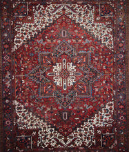 Load image into Gallery viewer, Vintage Heriz Serapi Persian Area Rug 9x12 One of a Kind