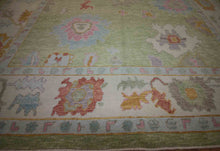 Load image into Gallery viewer, Vegetable Dye Oushak Turkish Area Rug 9x12 One of a Kind