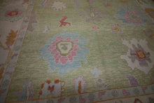 Load image into Gallery viewer, Vegetable Dye Oushak Turkish Area Rug 9x12 One of a Kind