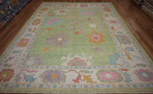 Load image into Gallery viewer, Vegetable Dye Oushak Turkish Area Rug 9x12 One of a Kind