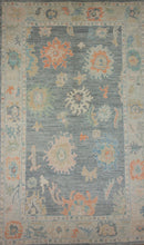 Load image into Gallery viewer, Vegetable Dye Oushak Turkish Area Rug 6x9 One of a Kind