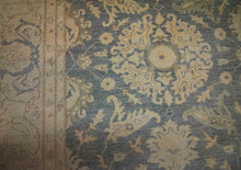 Load image into Gallery viewer, Handmade Wool Oushak Vegetable Dye Area Rug 9x12 One of a Kind