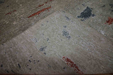 Load image into Gallery viewer, Vegetable Dye Abstract Modern Rug 9x12 One of a Kind