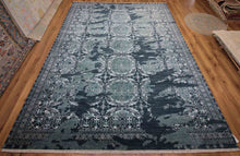 Load image into Gallery viewer, Vegetable Dye Contemporary Oriental Area Rug 9x12 One of a Kind