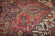 Load image into Gallery viewer, Pre-1900 Vegetable Dye Heriz Serapi Persian Area Rug 8x10 One of a Kind