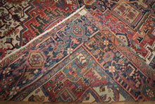 Load image into Gallery viewer, Pre-1900 Vegetable Dye Heriz Serapi Persian Area Rug 8x10 One of a Kind