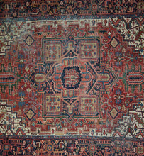 Load image into Gallery viewer, Pre-1900 Vegetable Dye Heriz Serapi Persian Area Rug 8x10 One of a Kind