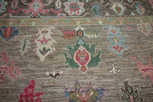 Load image into Gallery viewer, Vegetable Dye Floral Wool Oushak Turkish Area Rug 9x12 One of a Kind