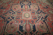 Load image into Gallery viewer, Pre-1900 Vegetable Dye Heriz Serapi Persian Area Rug 9x12 One of a Kind