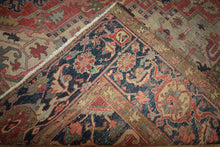 Load image into Gallery viewer, Pre-1900 Vegetable Dye Heriz Serapi Persian Area Rug 9x12 One of a Kind