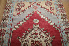 Load image into Gallery viewer, Geometric Red Anatolian Turkish Area Rug 3x5