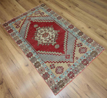 Load image into Gallery viewer, Geometric Red Anatolian Turkish Area Rug 3x5