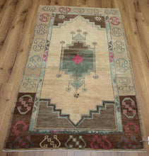 Load image into Gallery viewer, Antique Geometric Anatolian Turkish Rug 3x5 One of a Kind