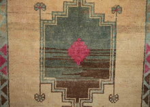 Load image into Gallery viewer, Antique Geometric Anatolian Turkish Rug 3x5 One of a Kind