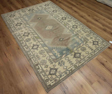 Load image into Gallery viewer, Antique Vegetable Dye Anatolian Turkish Area Rug 5x7 One of a Kind