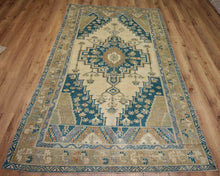 Load image into Gallery viewer, Tribal Geometric Anatolian Oriental Area Rug 5x7 One of a Kind