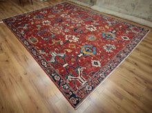 Load image into Gallery viewer, All-Over Floral Heriz Serapi Rug 9x12 One of a Kind