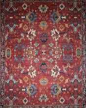 Load image into Gallery viewer, All-Over Floral Heriz Serapi Rug 9x12 One of a Kind