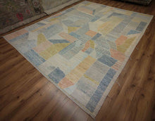Load image into Gallery viewer, All-Over Geometric Wool Moroccan Oriental Area Rug 9x12 One of a Kind
