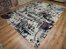 Load image into Gallery viewer, Handmade Abstract Contemporary Area Rug 9x12 One of a Kind