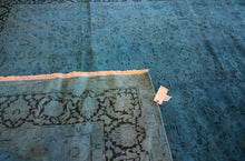 Load image into Gallery viewer, Handmade Wool Tabriz Overdyed Rug 8 x 10 One of a kind