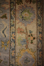 Load image into Gallery viewer, "colorful oushak rugs" "modern oushak rugs" "hand knotted oushak rugs" "Turkish Oushak rugs " "oushak rugs"
