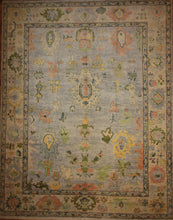 Load image into Gallery viewer, "colorful oushak rugs" "modern oushak rugs" "hand knotted oushak rugs" "Turkish Oushak rugs " "oushak rugs"