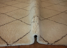 Load image into Gallery viewer, Trellis Moroccan Handmade Area Rug 6x9 One of a Kind